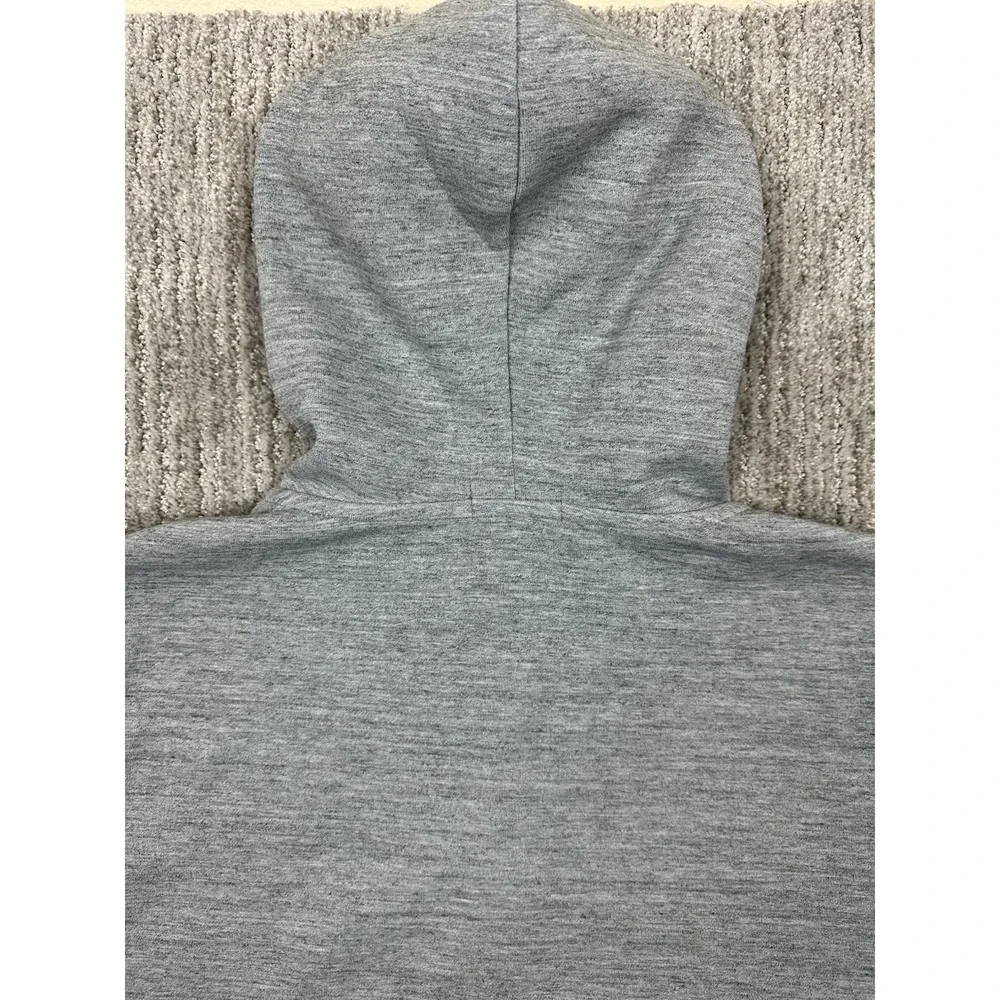Polo Ralph Lauren Hoodie Men Large Gray Double Knit Tech Fleece Full Zip Pockets